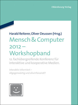 cover image of Mensch & Computer 2012--Workshopband
